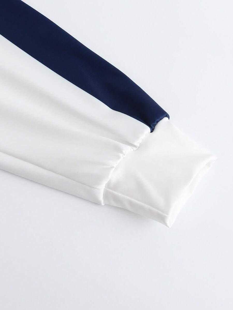 SHEIN NIEBIESKI KOMPLET BLUZKA SPODNIE S06__162-166