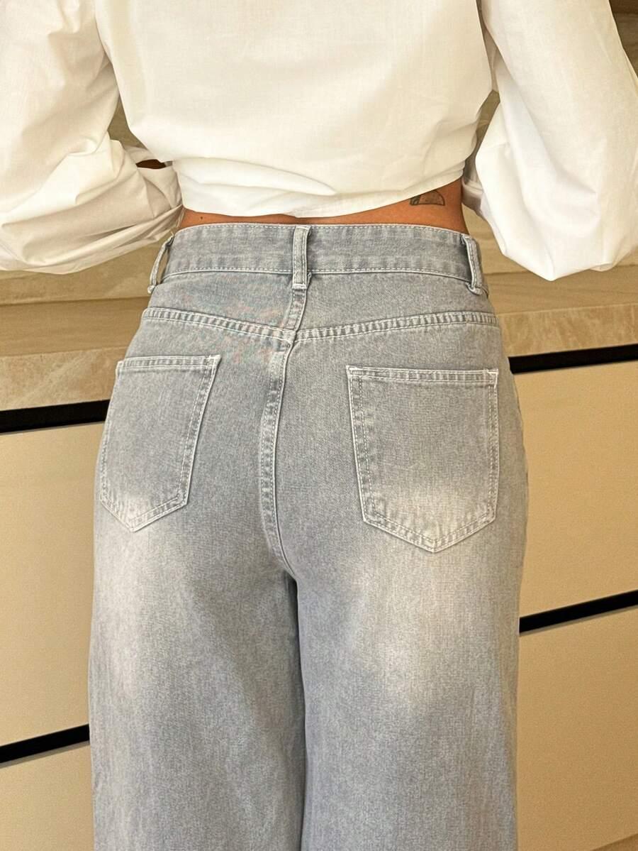 MÉLANIE ORL SZARE SPODNIE JEANS