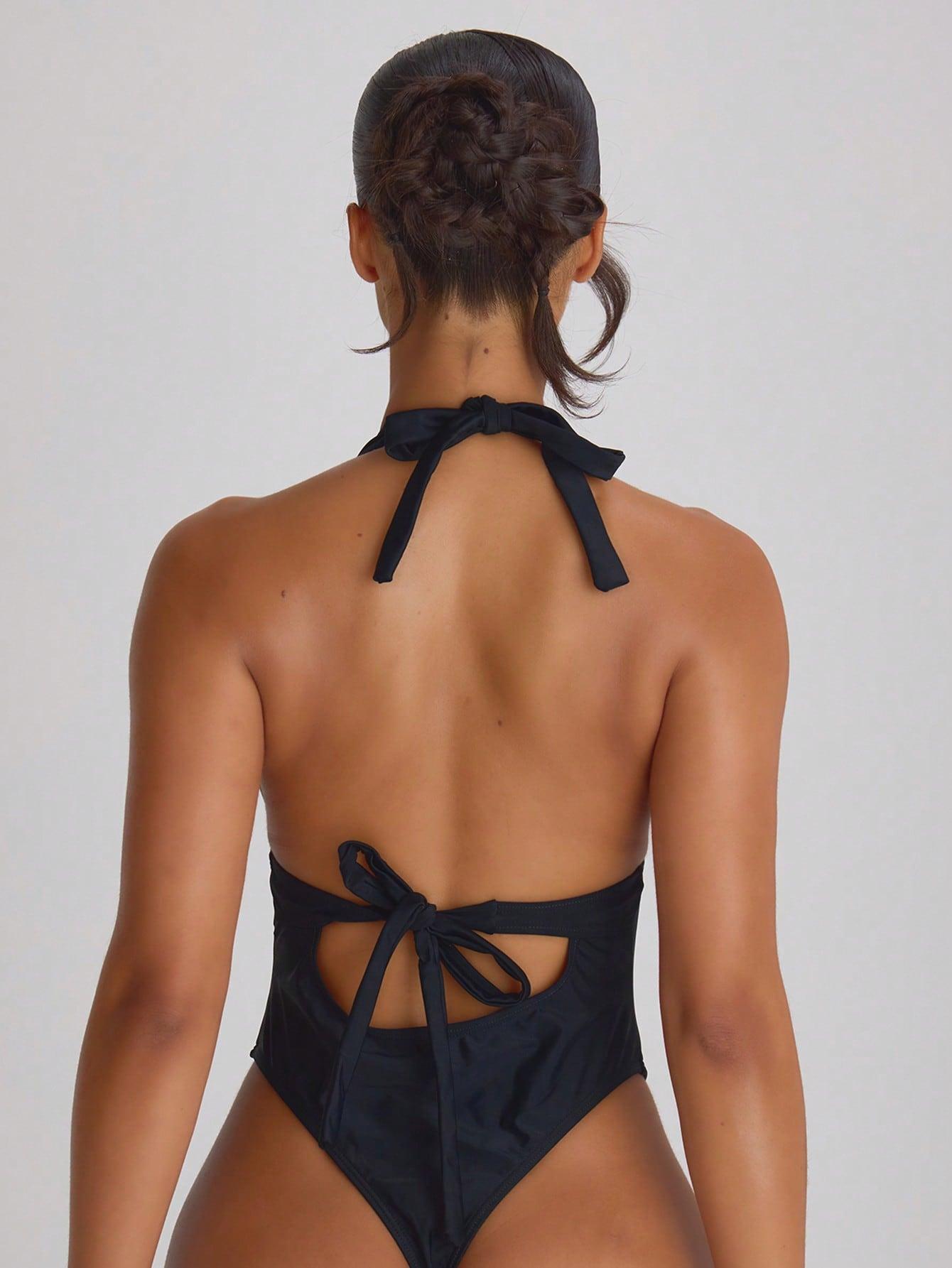 SHEIN JEDNOCZĘŚCIOWY STRÓJ KĄPIELOWY PK01__S