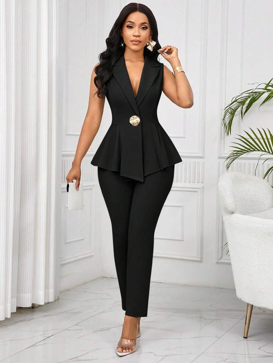 SHEIN MARYNARKA SPODNIE KOMPLET S06__M