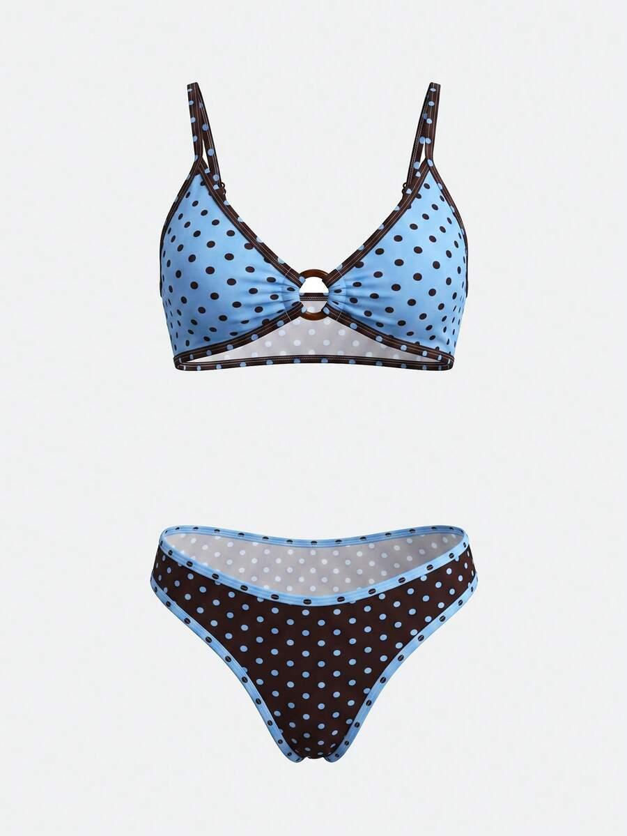 SHEIN DWUCZĘŚCIOWY STRÓJ KĄPIELOWY S09__L