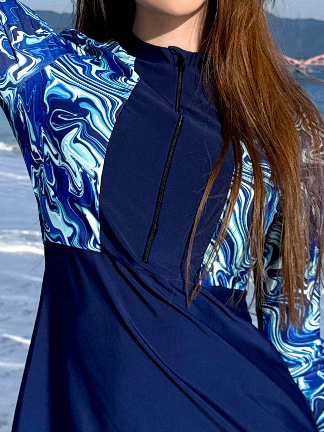 SHEIN KOSTIUM KĄPIELOWY WZÓR S09__M
