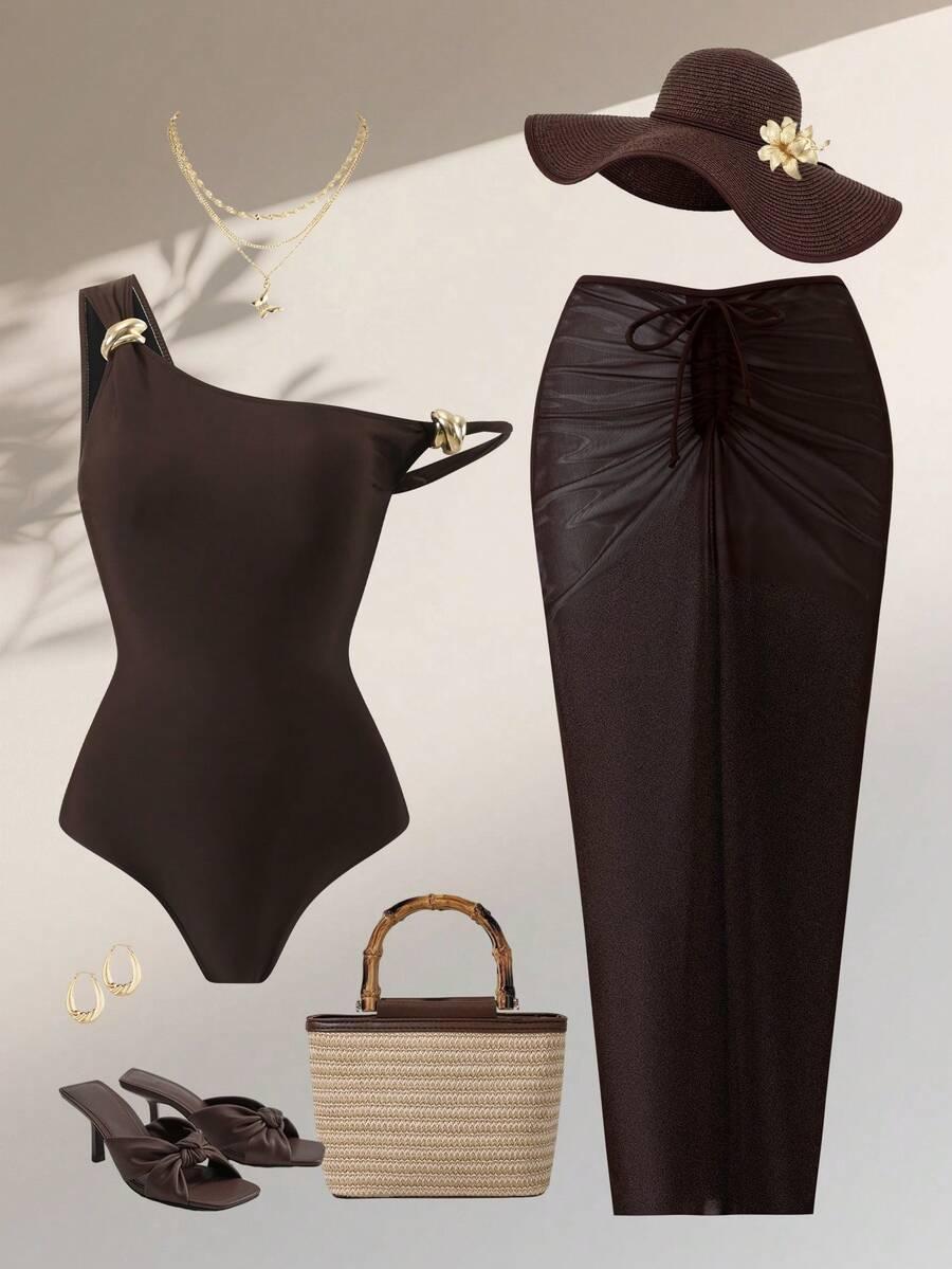 SWIM OASIS JEDNOCZĘŚCIOWY STRÓJ KĄPIELOWY PAREO KOMPLET PK01__48