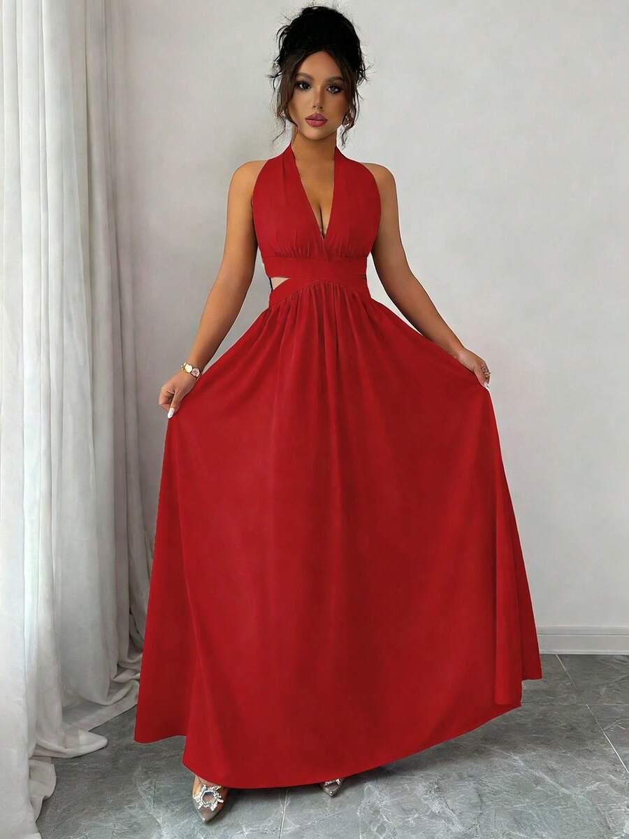 SHEIN CZERWONA MAXI SUKIENKA S06__XL