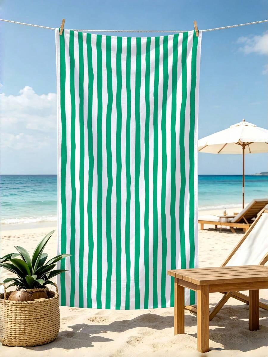 SHEIN RĘCZNIK PLAŻOWY PASKI S07__90X180CM