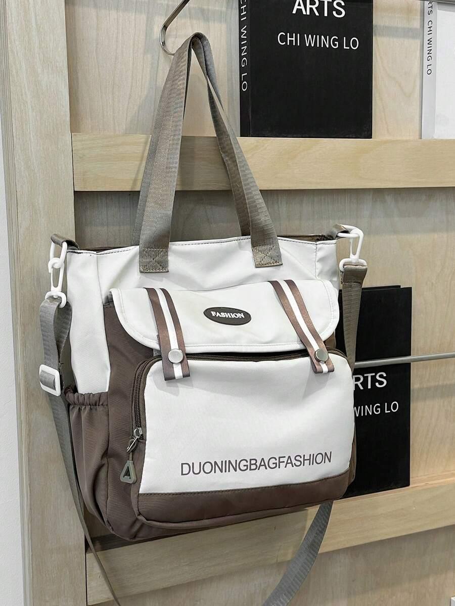 SHEIN BEŻOWA TOREBKA NA RAMIĘ S07__30X12X30