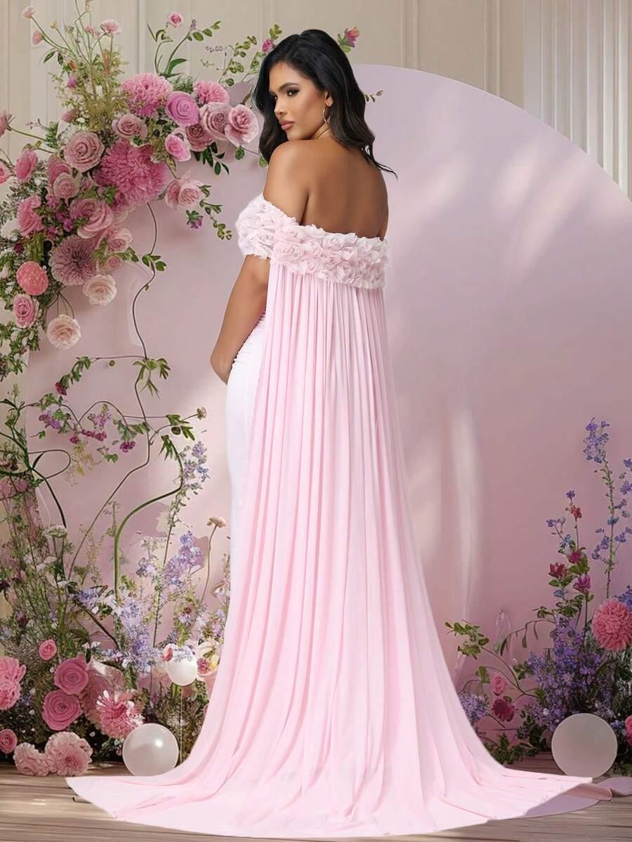 SHEIN RÓŻOWA CIĄŻOWA SUKIENKA S06__M
