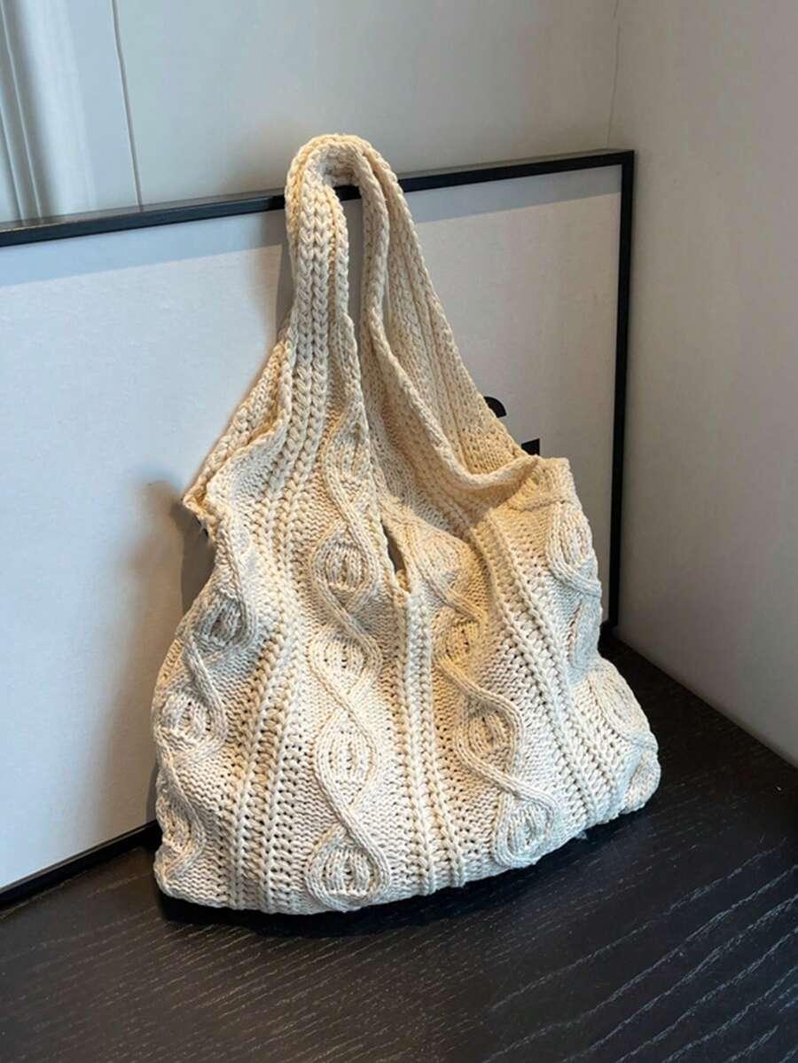 SHEIN KREMOWA TOREBKA NA RAMIĘ S07__30X30