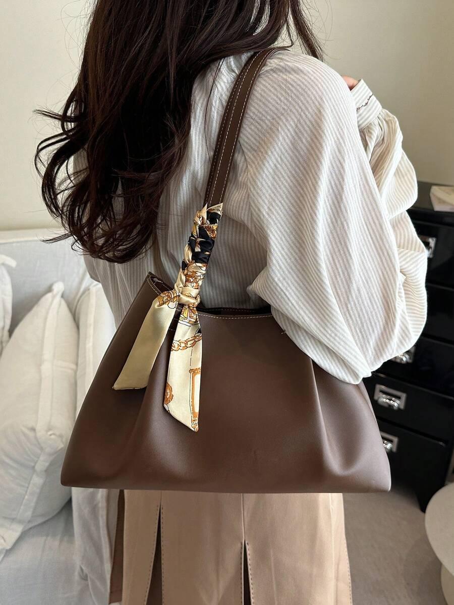 SHEIN BRĄZOWA TOREBKA NA RAMIĘ S07__34X24