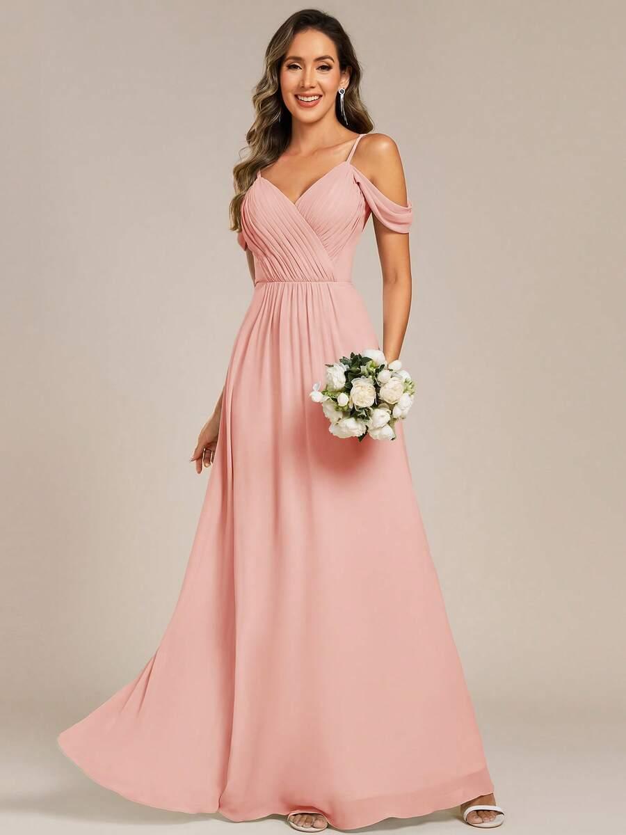 EVERPRETTY RÓŻOWA MAXI SUKIENKA S06__XXL