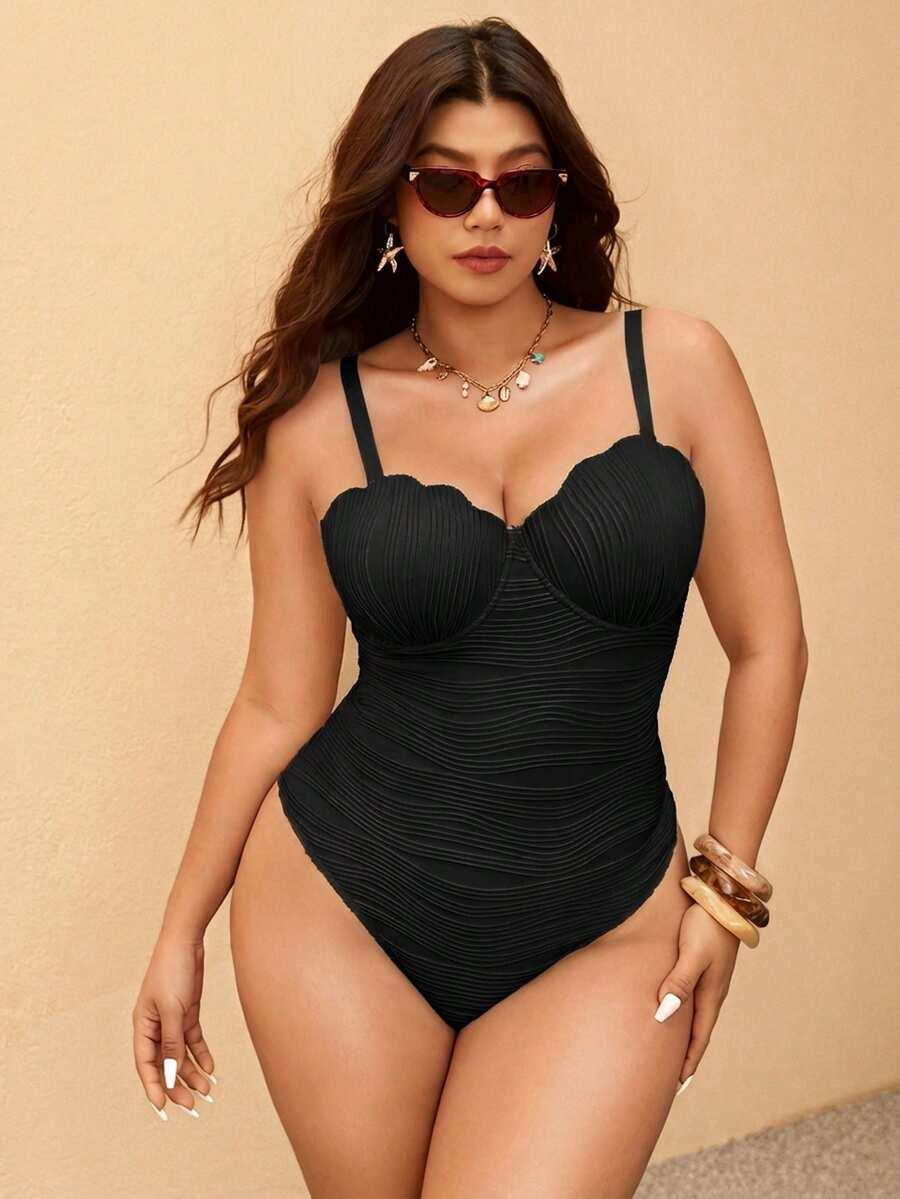 SHEIN JEDNOCZĘŚCIOWY STRÓJ KĄPIELOWY S09__48