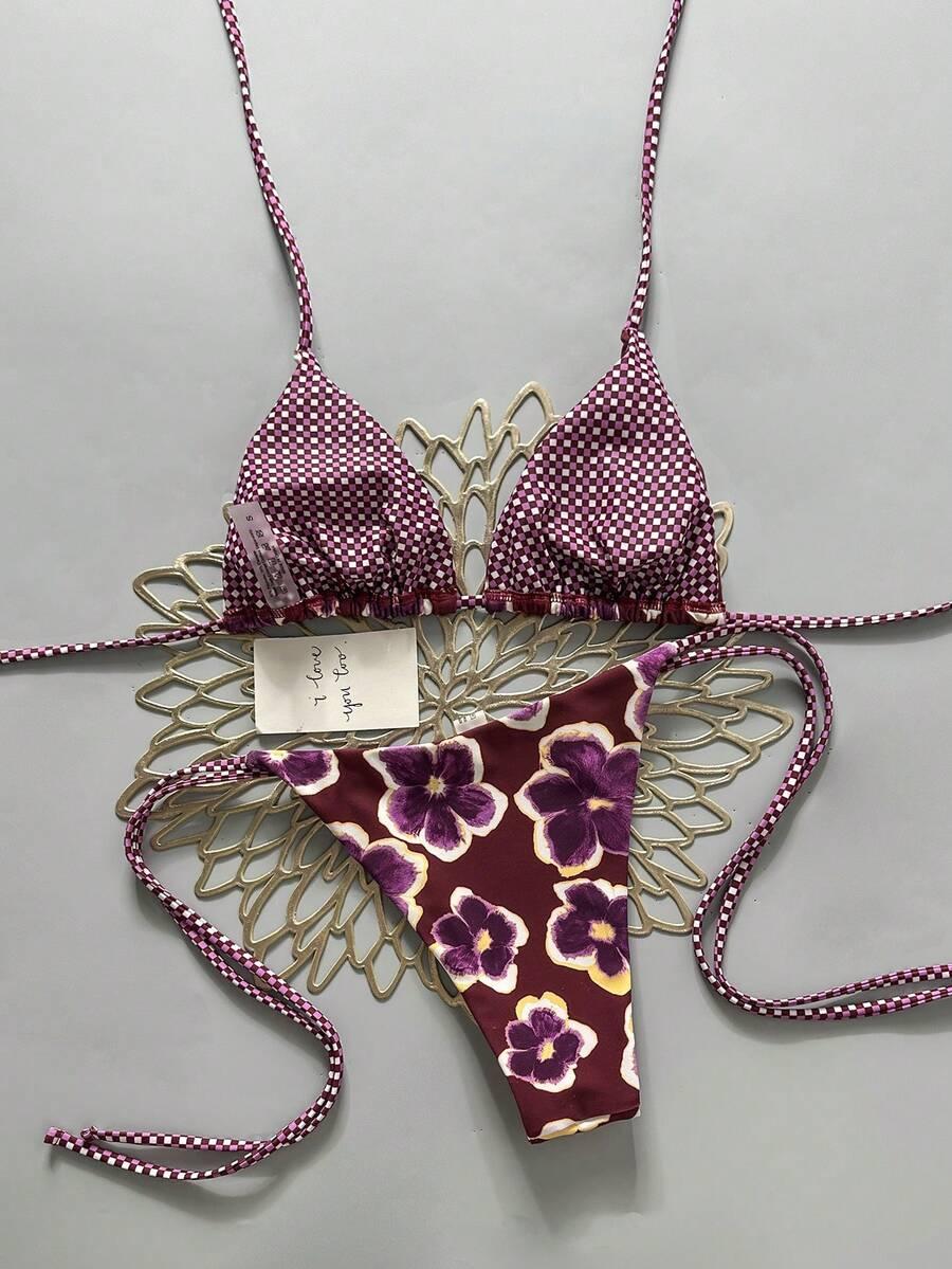 SHEIN DWUCZĘŚCIOWY STRÓJ KĄPIELOWY S09__XL