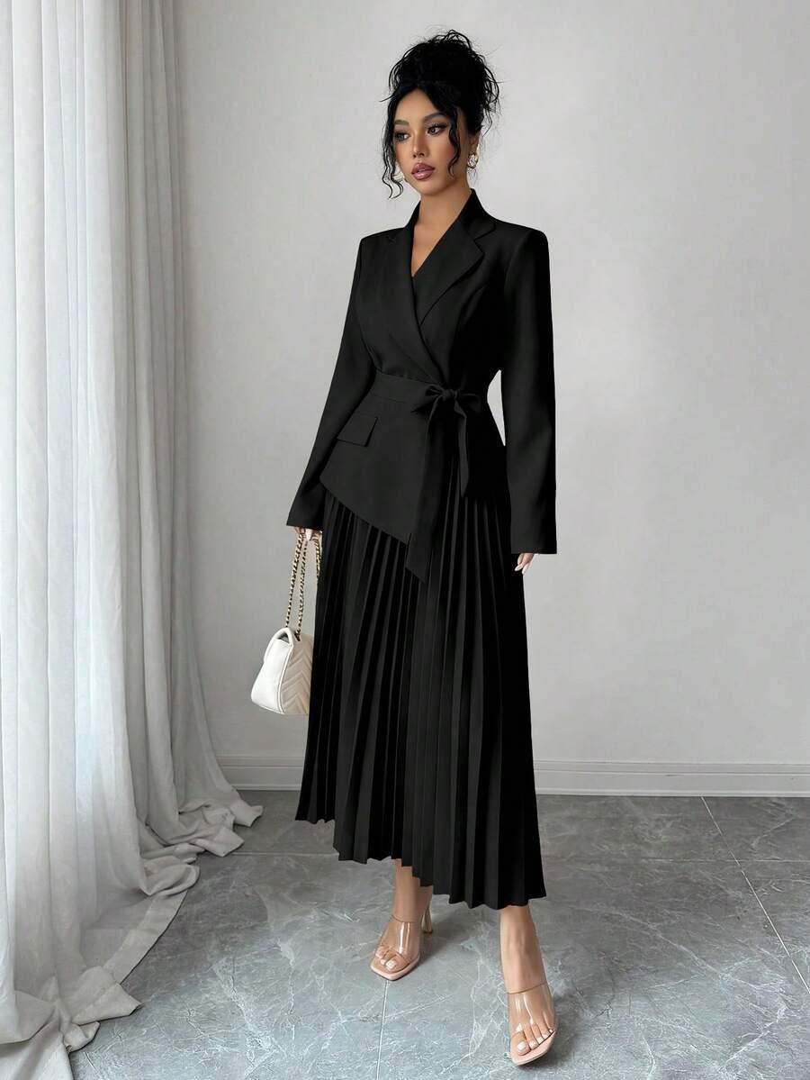 SHEIN CZARNA MAXI SUKIENKA S06__XL