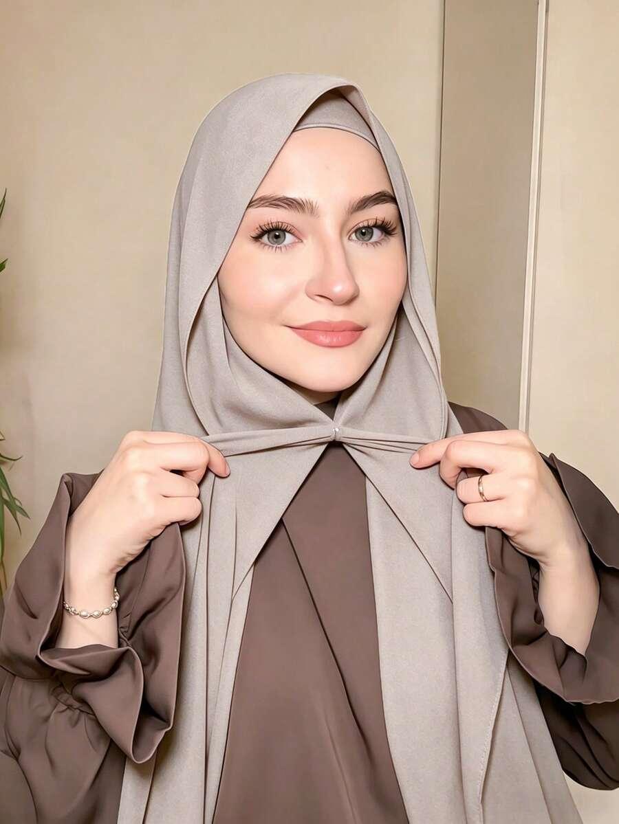 SHEIN SZARA CHUSTA HIDŻAB S07