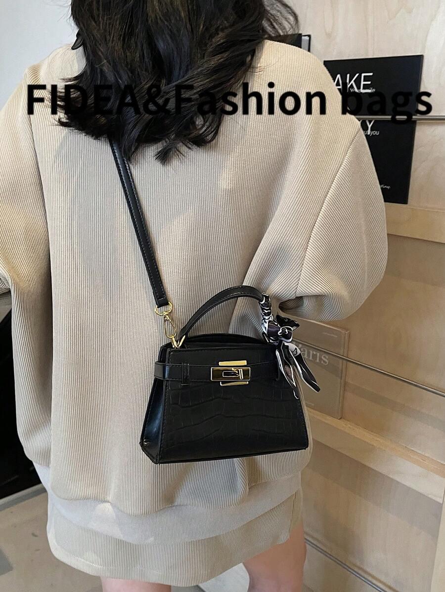 SHEIN CZARNA TOREBKA ZDOBIENIE S07__19X8X13CM