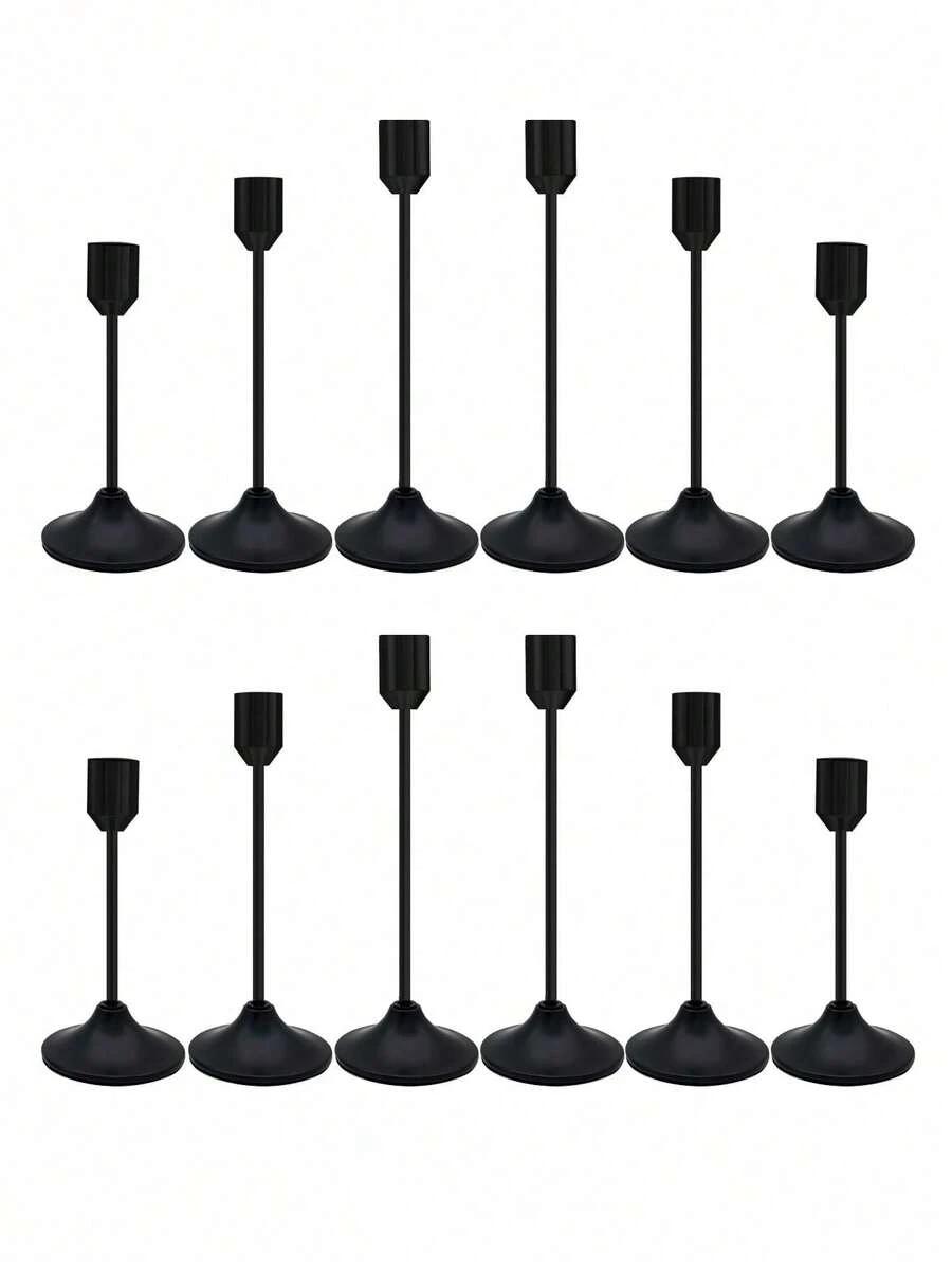 SHEIN CZARNE ŚWIECZNIKI 3-PACK S07