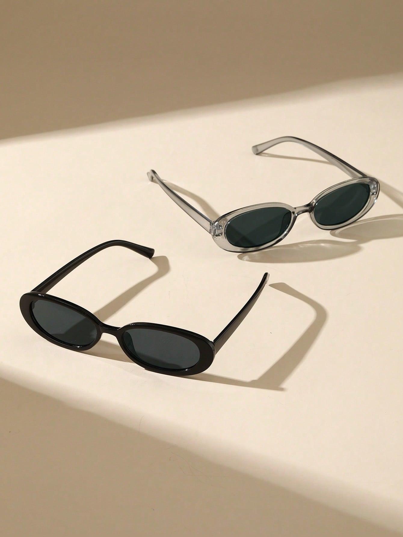 SHEIN CZARNE OKULARY PRZECIWSŁONECZNE S07