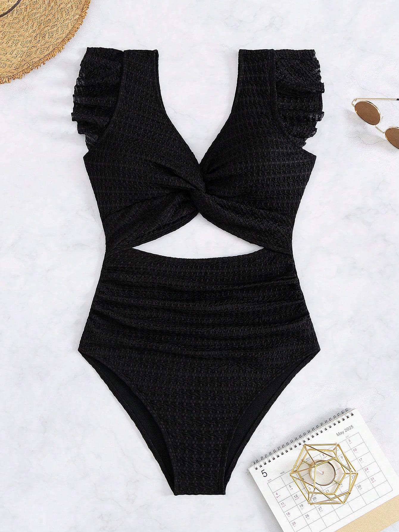 SHEIN JEDNOCZĘŚCIOWY STRÓJ KĄPIELOWY S09__S