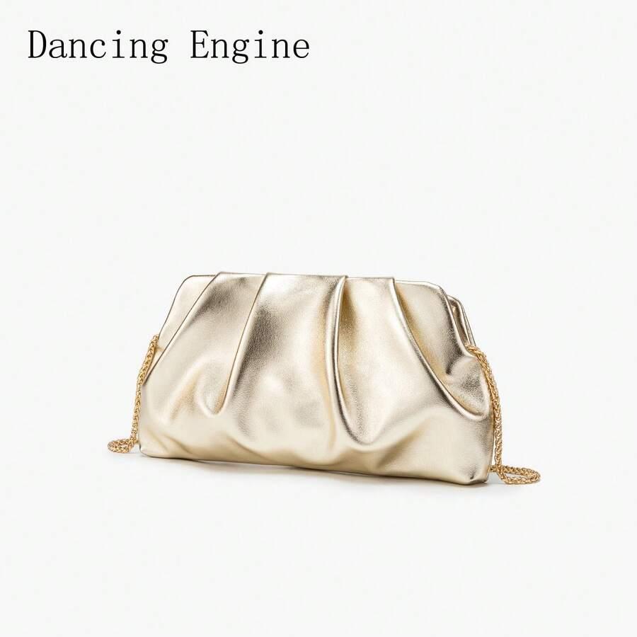 DANCING ENGINE ZŁOTA TOREBKA ŁAŃCUSZEK S07