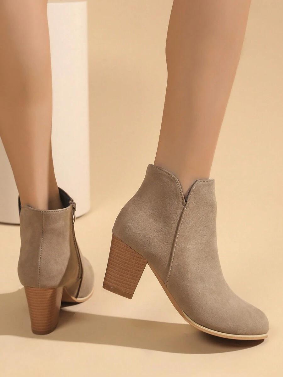 SHEIN BEŻOWE BOTKI OBCAS W01__40,5
