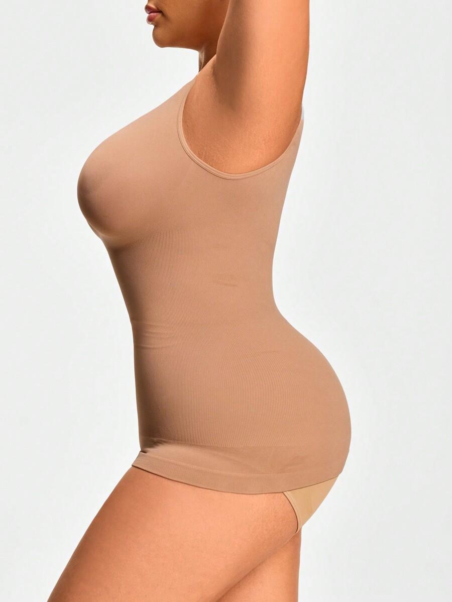 SHEIN BEŻOWY MODELUJĄCY TOP S06__46