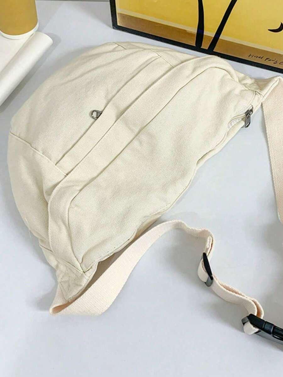 SHEIN BEŻOWA NERKA ZAMEK S07__40X20X10