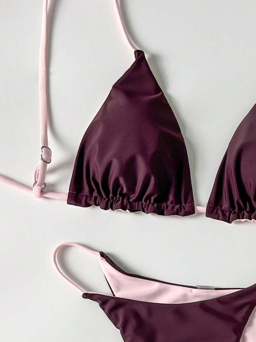 SHEIN DWUCZĘŚCIOWY STRÓJ KĄPIELOWY S09__M