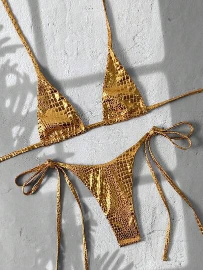 SHEIN DWUCZĘŚCIOWY STRÓJ KĄPIELOWY S09__XS