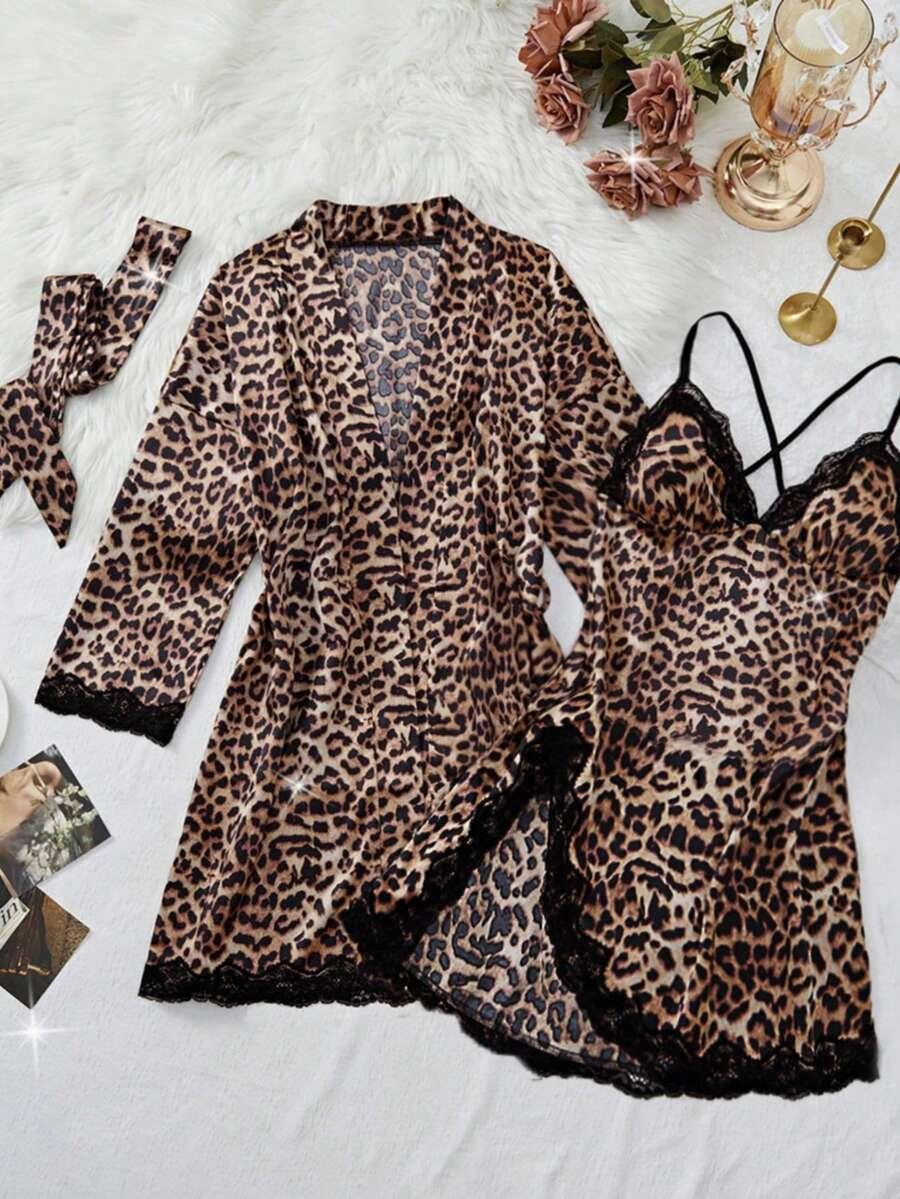 SHEIN KOSZULA NOCNA ANIMAL PRINT S06__S