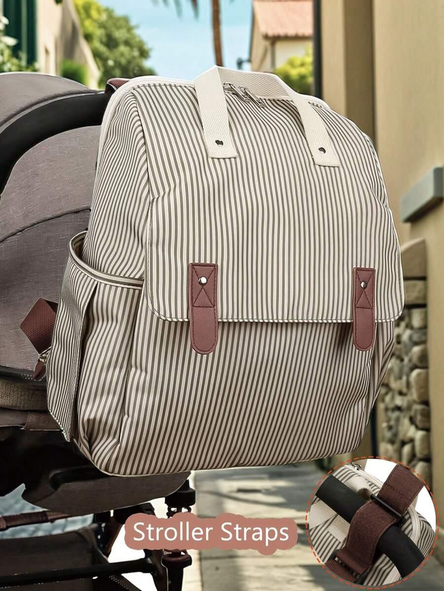 SHEIN PLECAK WZÓR PASKI S07__30X15X38