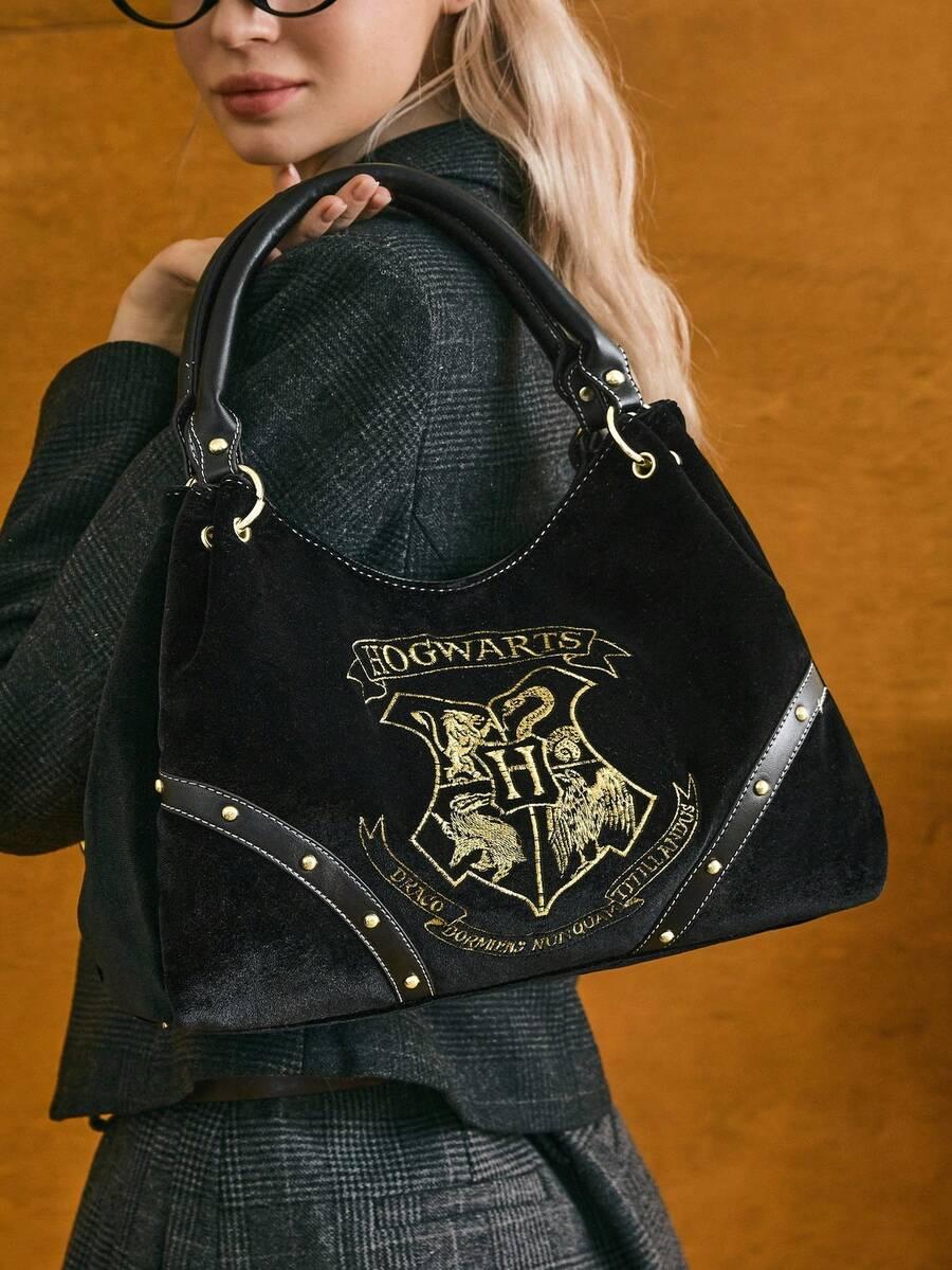 SHEIN CZARNA WELUROWA TOREBKA S07__34X22