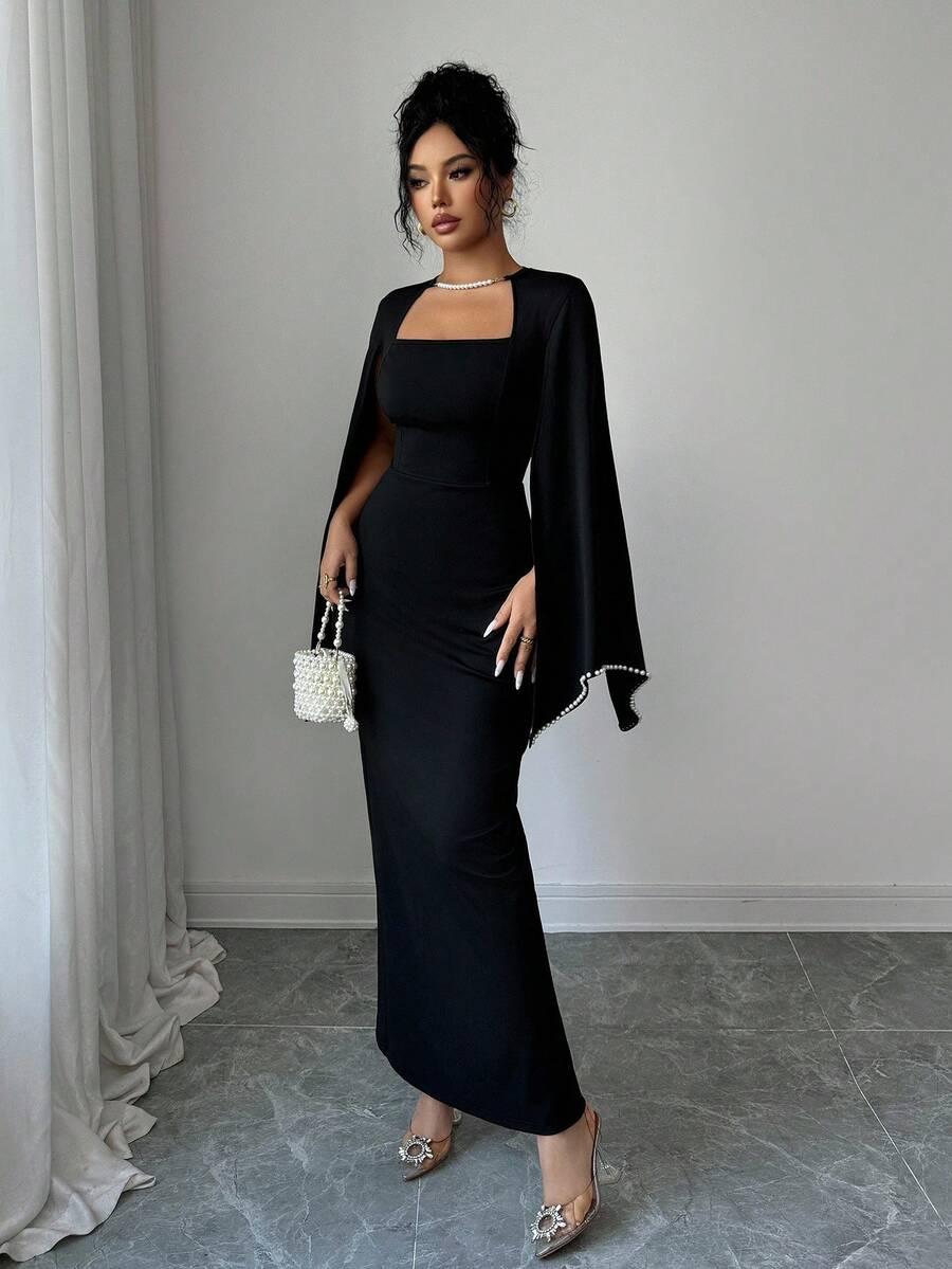 ELENZGA CZARNA MAXI SUKIENKA S06__XL