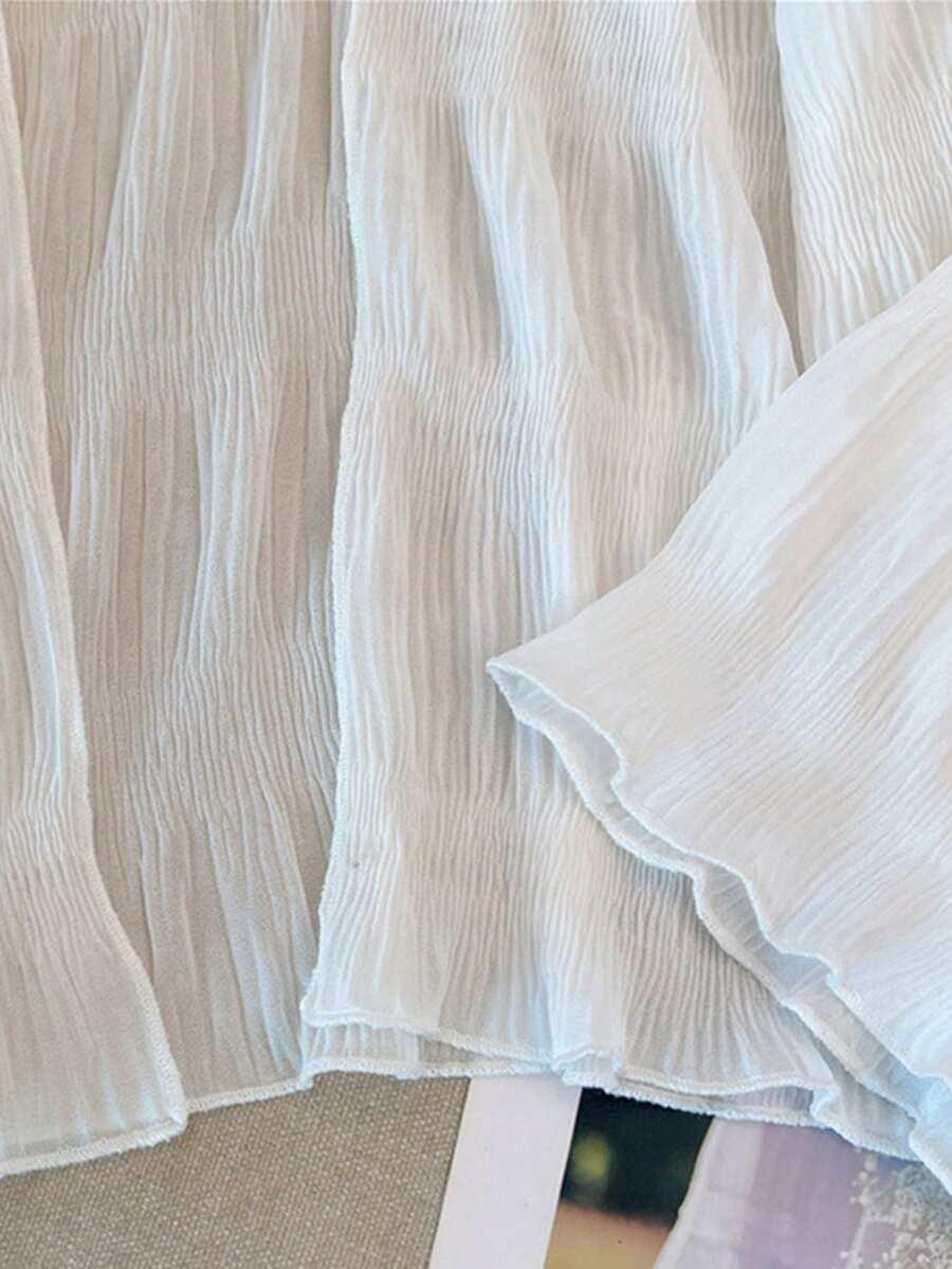 SHEIN BIAŁA NARZUTKA DŁUGI RĘKAW S06__M