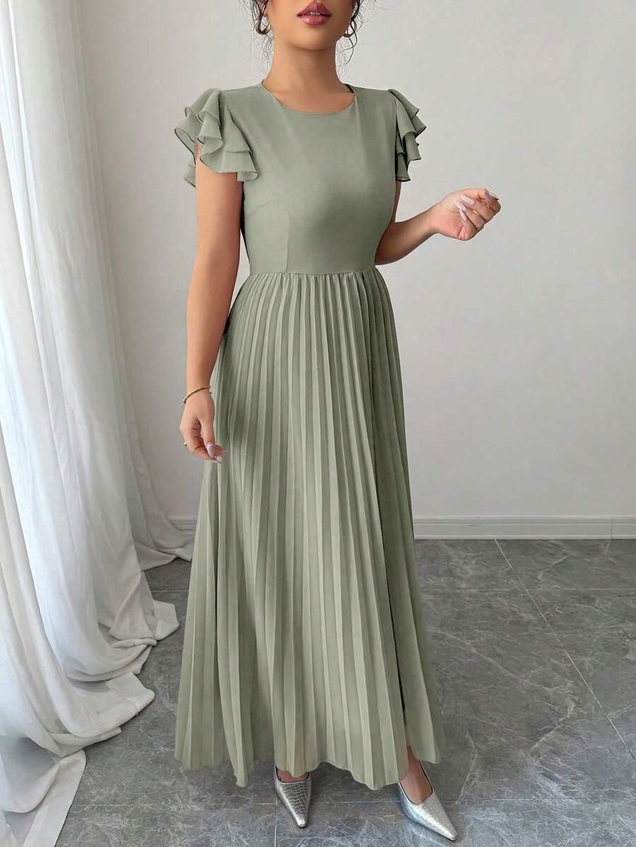 SHEIN ZIELONA MAXI SUKIENKA S06__L
