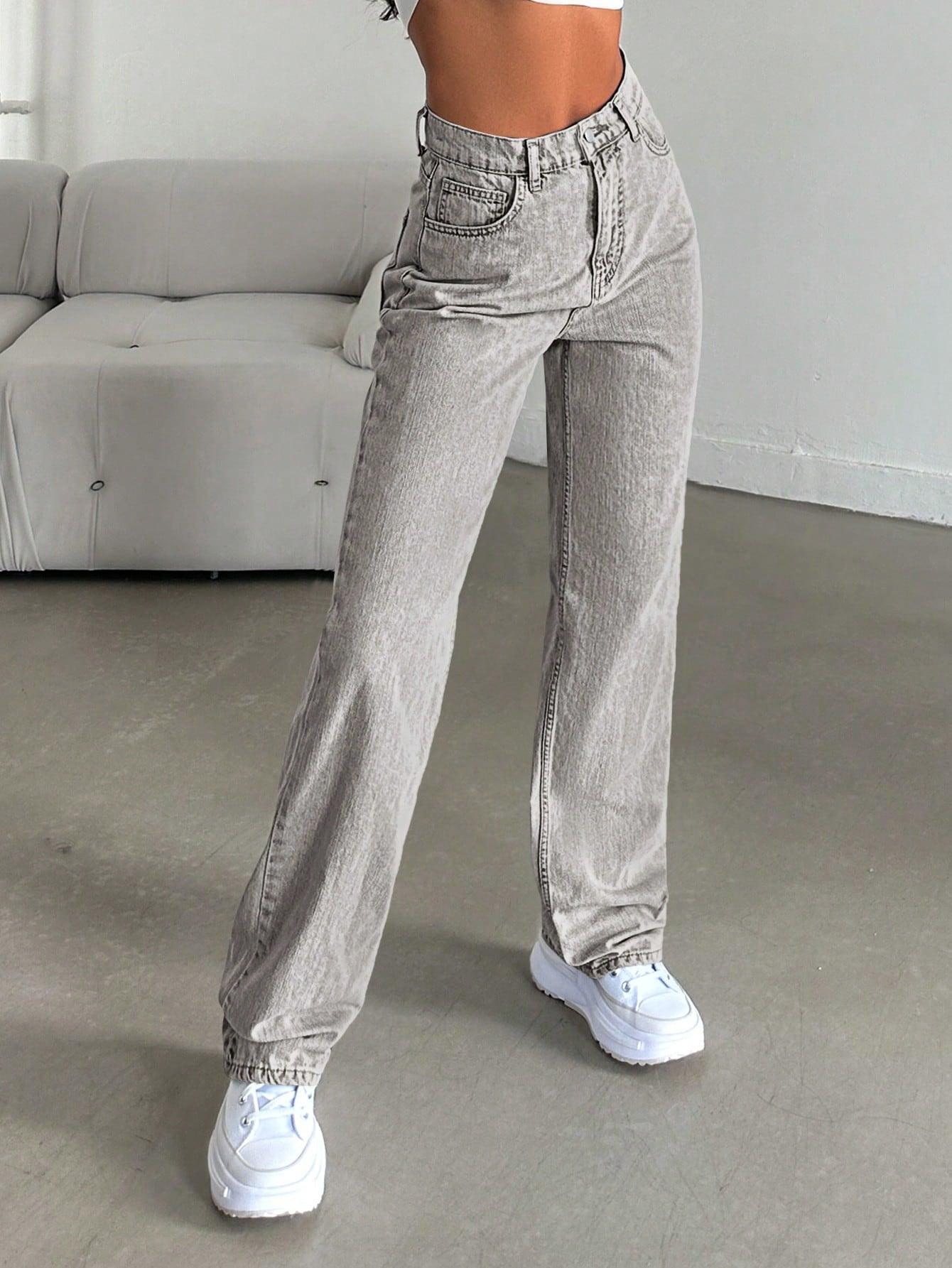 SHEIN SZARE SPODNIE JEANS S06__XL