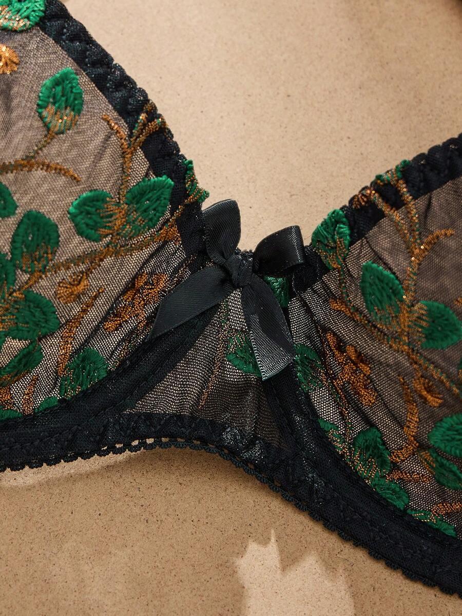 SEDULUXE KOMPLET BIELIZNY BIUSTONOSZ MAJTKI S06__M