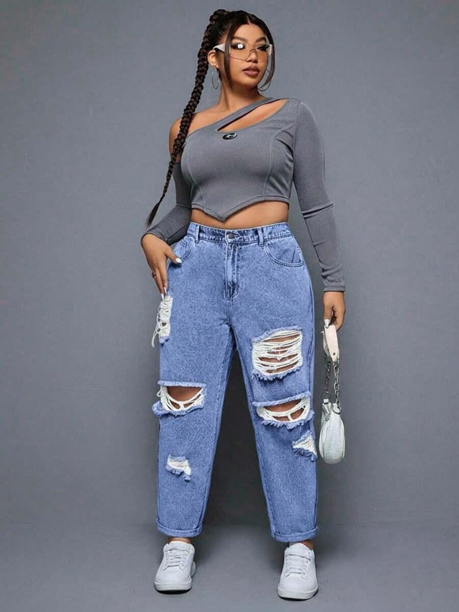 EURMUSE NIEBIESKIE SPODNIE JEANS S06__XXL