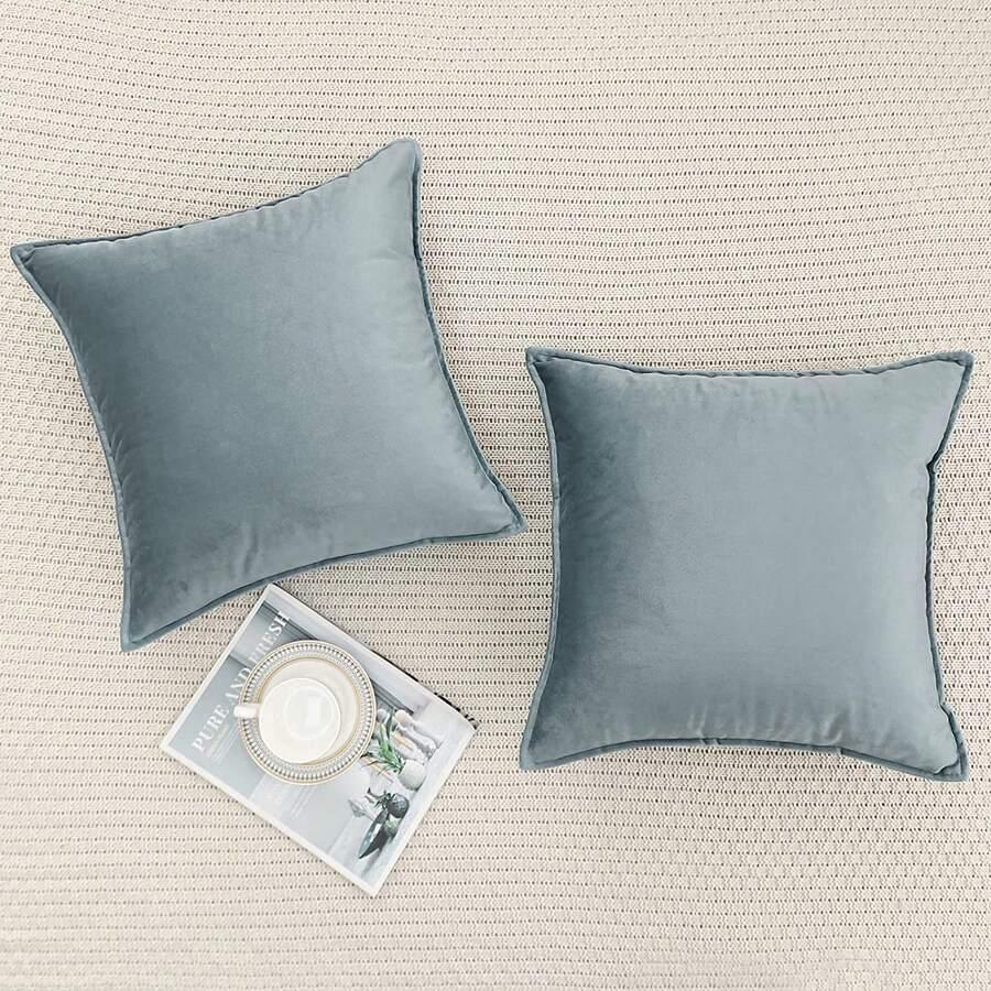 SHEIN NIEBIESKA POSZEWKA NA PODUSZKĘ S07__40X40