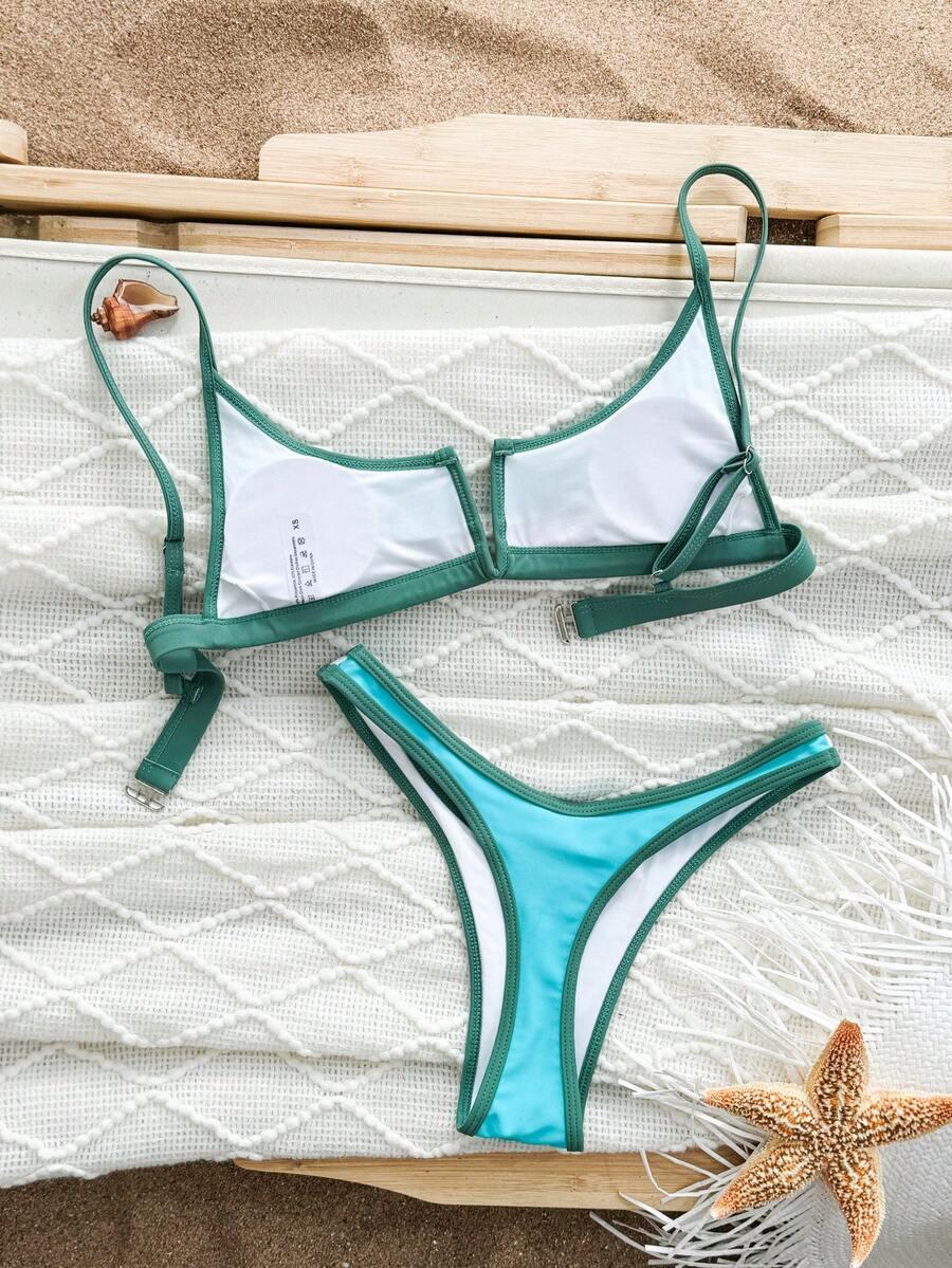SHEIN DWUCZĘŚCIOWY STRÓJ KĄPIELOWY S09__XS