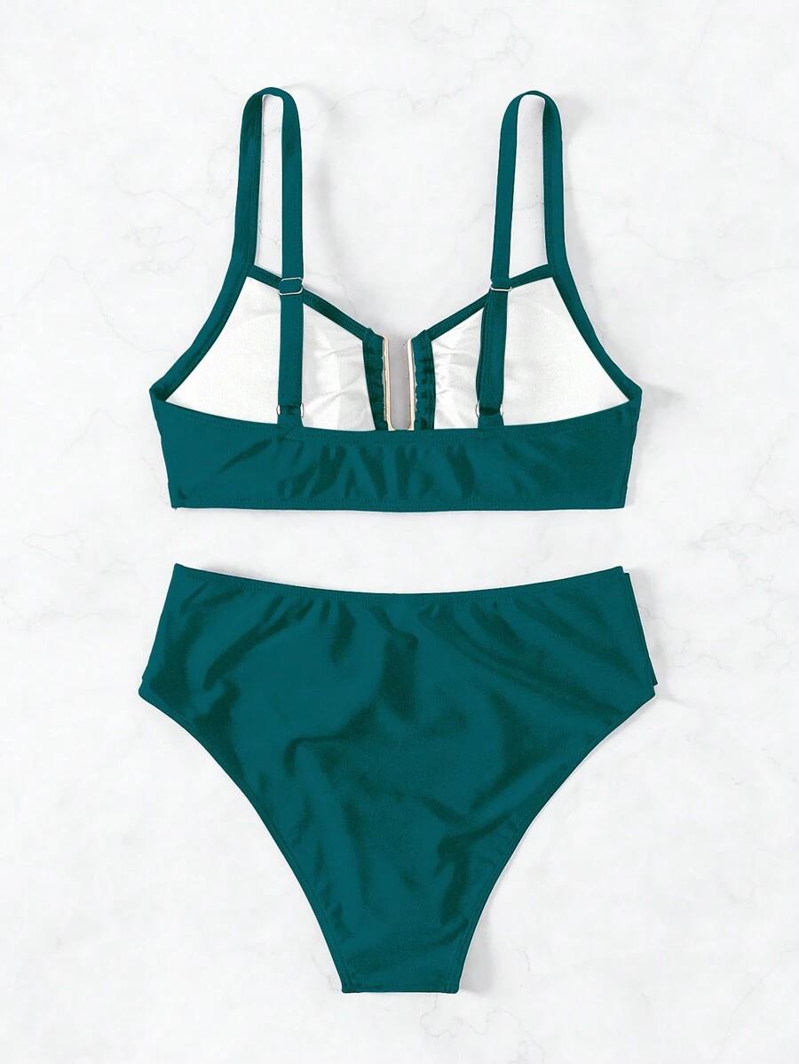 SHEIN DWUCZĘŚCIOWY STRÓJ KĄPIELOWY S09__L