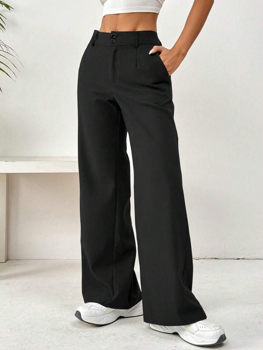 FLIRLA CZARNE SPODNIE CASUAL S06__M