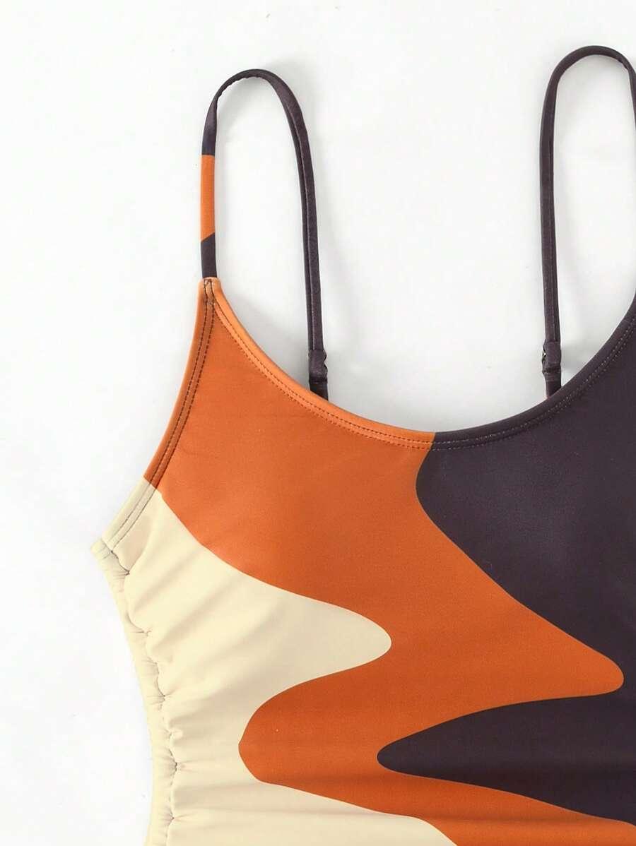 SHEIN JEDNOCZĘŚCIOWY STRÓJ KĄPIELOWY WZÓR S09__L