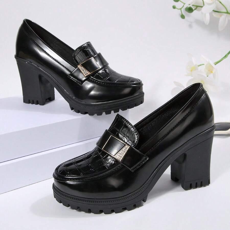 SHEIN CZARNE CZÓŁENKA OBCAS S06__36