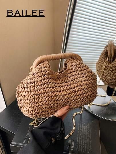 SHEIN BRĄZOWA TOREBKA NA RAMIĘ S07__26X18CM