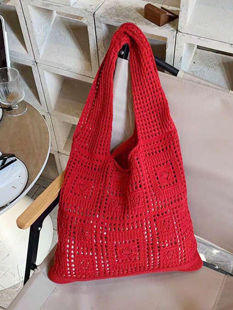 SHEIN CZERWONA TORBA NA RAMIĘ S07__36X32