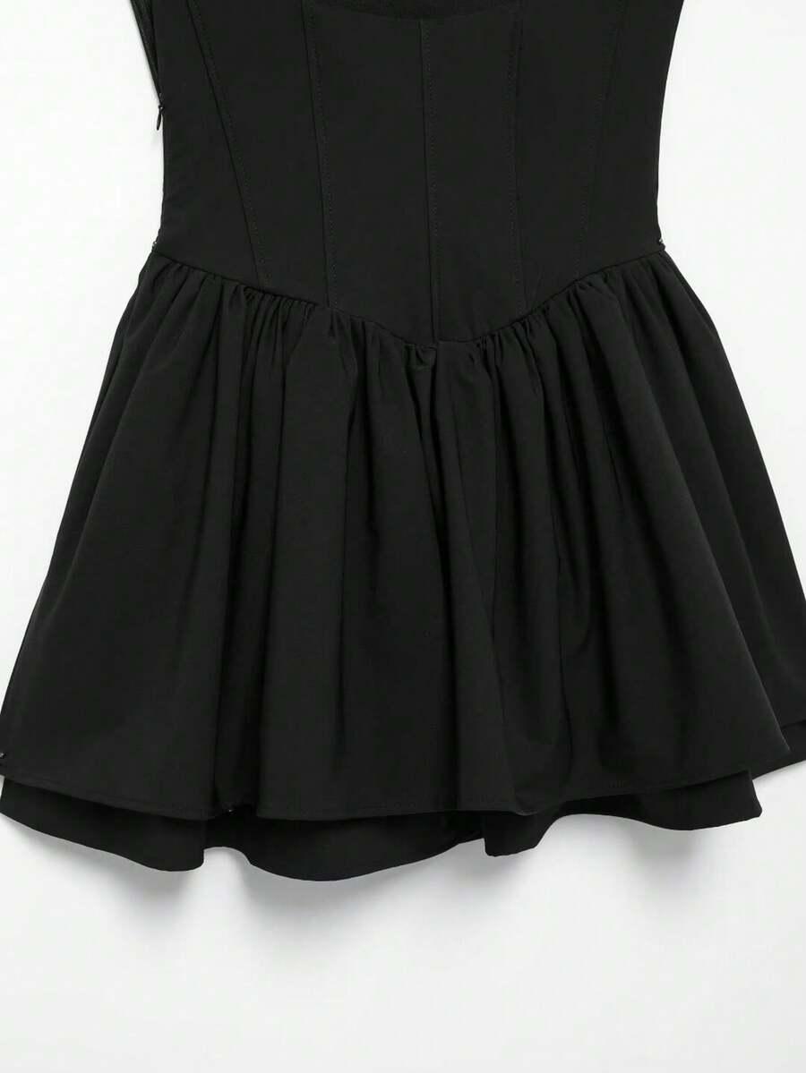 SHEIN CZARNA MINI SUKIENKA S06__L