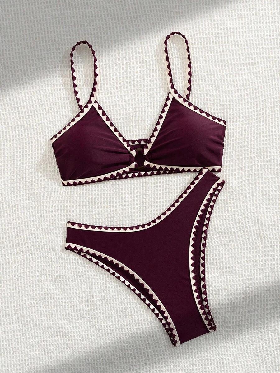 SHEIN DWUCZĘŚCIOWY STRÓJ KĄPIELOWY S09__M
