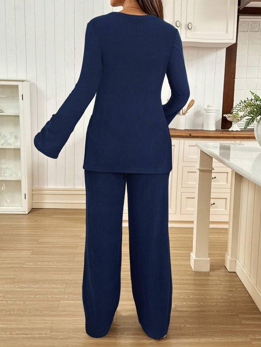 SHEIN BLUZKA SPODNIE KOMPLET CIĄŻOWY S06__M