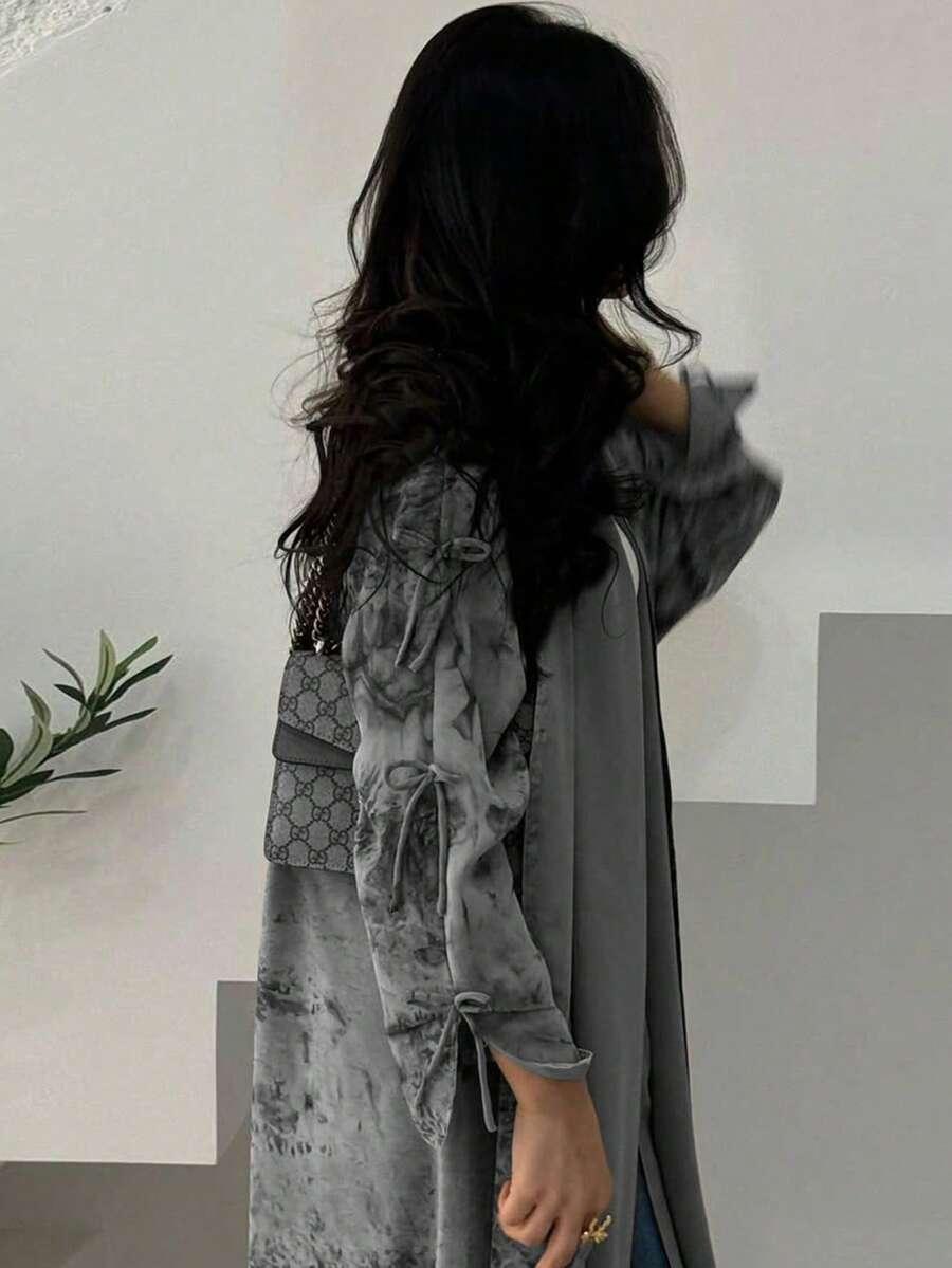 SHEIN SZARA NARZUTKA ZDOBIENIE S06__OS