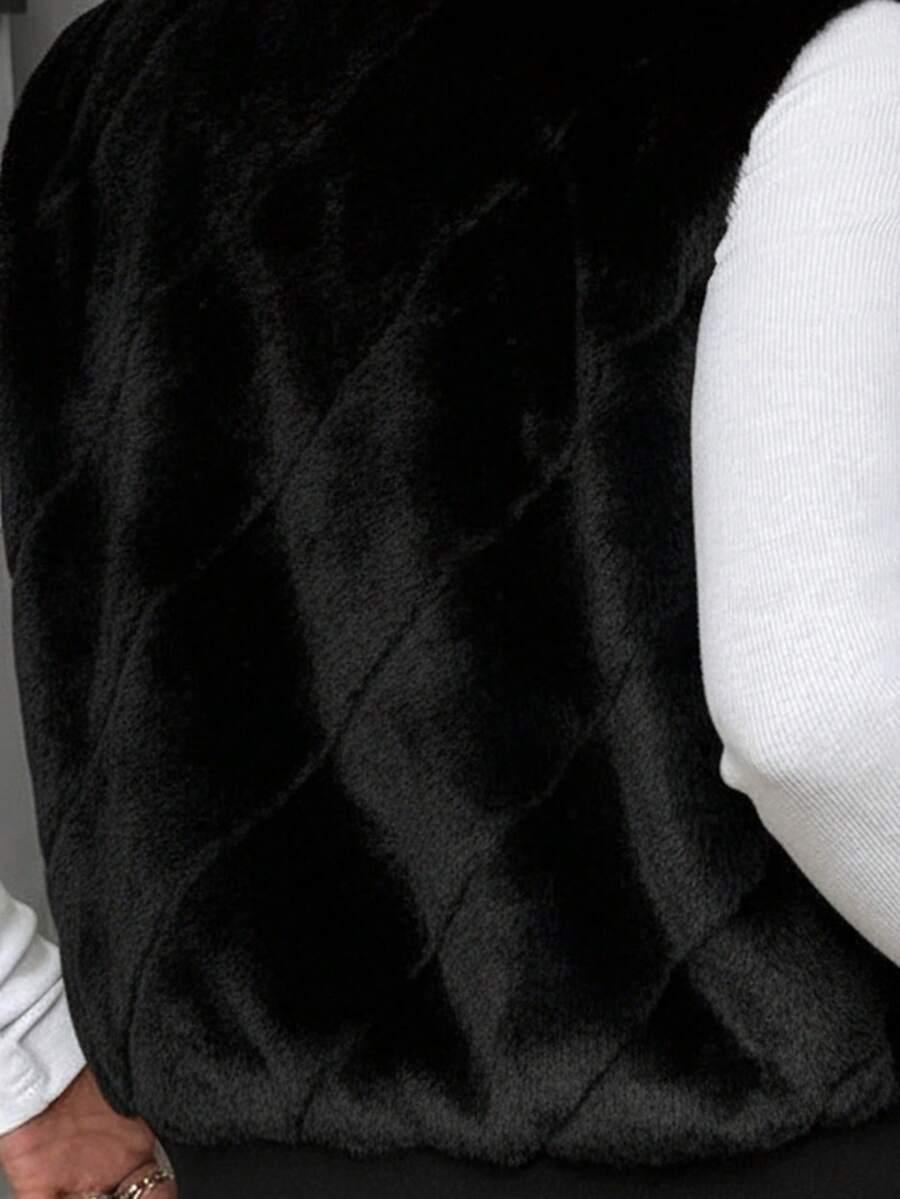 SHEIN CZARNA KAMIZELKA MIŚ S06__XS